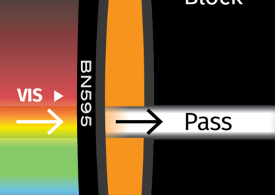 MidOpt BN595 Bandpass Filter Transmission Image