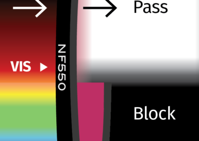 MidOpt NF550 Bandpass Filter Transmission Image